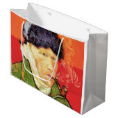 Van Gogh - Zelfportret met gebandateerde oorspijn Groot Cadeauzakje (Voorkant Gekanteld)