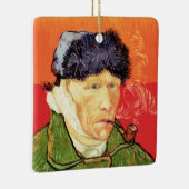 Van Gogh - Zelfportret met gebandateerde oorspijn Keramisch Ornament (Rechts)