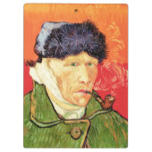 Van Gogh - Zelfportret met gebandateerde oorspijn Klembord (Achterkant)