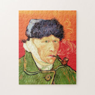 Van Gogh - Zelfportret met gebandateerde oorspijn Legpuzzel