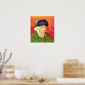 Van Gogh - Zelfportret met gebandateerde oorspijn Poster (Keuken)
