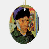 Van Gogh; Zelfportret met gebandatuurde oren Keramisch Ornament (Rechts)