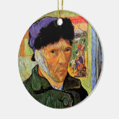 Van Gogh; Zelfportret met gebandatuurde oren Keramisch Ornament (Links)