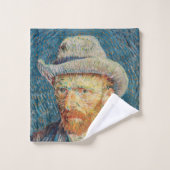 Van Gogh - Zelfportret met grijs Pet Bad Handdoek (Wasdoekje)