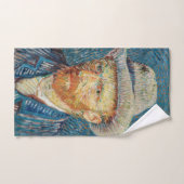 Van Gogh - Zelfportret met grijs Pet Bad Handdoek (Handdoek)