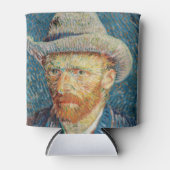 Van Gogh - Zelfportret met grijs Pet Blikjeskoeler (Voorkant)