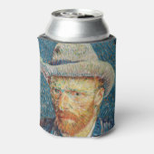 Van Gogh - Zelfportret met grijs Pet Blikjeskoeler (Blikje Achterkant)