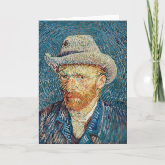 Van Gogh - Zelfportret met grijs Pet Kaart (Voorkant)