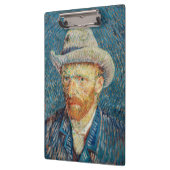 Van Gogh - Zelfportret met grijs Pet Klembord (Links)
