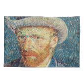 Van Gogh - Zelfportret met grijs Pet Kussensloop (Achterkant)