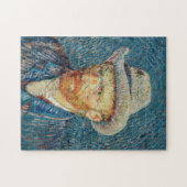 Van Gogh - Zelfportret met grijs Pet Legpuzzel (Horizontaal)