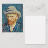 Van Gogh - Zelfportret met grijs Pet Notitiekaartje (Voorkant / Achterkant)