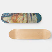 Van Gogh - Zelfportret met grijs Pet Persoonlijk Skateboard (Horizontaal)