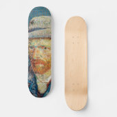 Van Gogh - Zelfportret met grijs Pet Persoonlijk Skateboard (Voorkant)