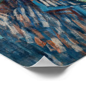 Van Gogh - Zelfportret met grijs Pet Poster (Hoek)