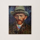 Van Gogh; zelfportret met grijs smeltPet Legpuzzel (Verticaal)