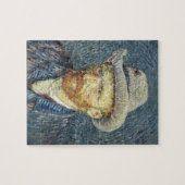 Van Gogh Zelfportret met grijs vilt Pet Legpuzzel (Horizontaal)