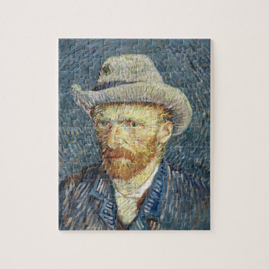 Van Gogh Zelfportret met grijs vilt Pet Legpuzzel (Verticaal)