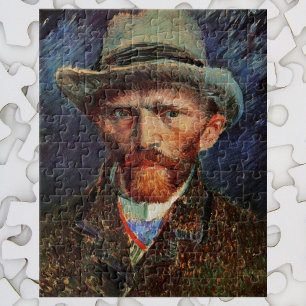 Van Gogh; Zelfportret met grijze vilthoed Legpuzzel