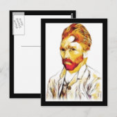 Van Gogh Zelfportret Nieuwe Kapsel Briefkaart (Voorkant / Achterkant)