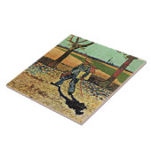 Van Gogh: Zelfportret op de weg Tarascon Tegeltje (Zijkant)