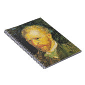 Van Gogh Zelfportret Retro Notitieboek (Rechterzijde)