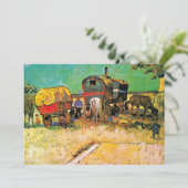 Van Gogh - Zigeunerkamp met paard en wagen,  Kaart (Staand voorkant)