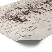 Van Gogh - zigeuners bij Saintes-Maries Poster (Hoek)