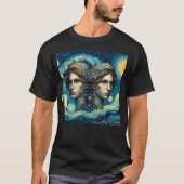 Van Gogh Zodiac Gemini T-shirt (Voorkant)