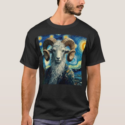 Van Gogh Zodiac Ram T-shirt (Voorkant)