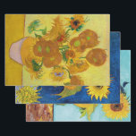 Van Gogh, zonnebloem Inpakpapier Vel<br><div class="desc">Vincent Willem van Gogh (30 maart 1853 - 29 juli 1890) was een Nederlandse post-impressionistische schilder die een van de bekendste en invloedrijkste figuren in de geschiedenis van de Westerne kunst is. In iets meer dan 10 jaar heeft hij ongeveer 2.100 kunstwerken gemaakt, waaronder ongeveer 860 olieschilderijen, waarvan het grootste...</div>