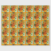 Van Gogh - Zonnebloemen 12 Cadeaupapier (Vlak)