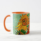 Van Gogh - Zonnebloemen 12 Mok met tweetone koffie (Links)
