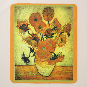 Van Gogh - Zonnebloemen 14, beroemd schilderij, Sherpa Deken