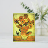 Van Gogh - Zonnebloemen, 14, Briefkaart (Staand voorkant)