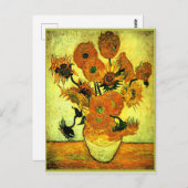 Van Gogh - Zonnebloemen, 14, Briefkaart (Voorkant / Achterkant)