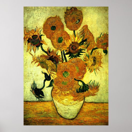 Van Gogh - Zonnebloemen, 14 Poster (Voorkant)