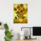Van Gogh - Zonnebloemen, 14 Poster (Thuiskantoor)
