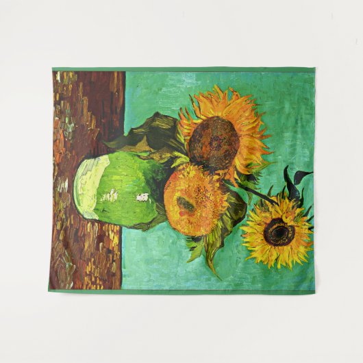 Van Gogh - Zonnebloemen (3) Bosbouw Wandkleed (Voorkant (horizontaal))