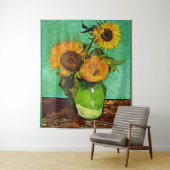 Van Gogh - Zonnebloemen (3) Bosbouw Wandkleed (In situ)