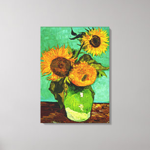 Van Gogh - Zonnebloemen (3) Canvas Afdruk