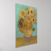 Van Gogh - Zonnebloemen, 3e versie, herhaling Folie Afdrukken (Laagn)