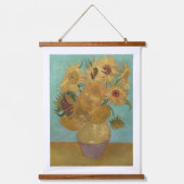 Van Gogh - Zonnebloemen, 3e versie, herhaling Hangend Wandkleed (Voorkant)