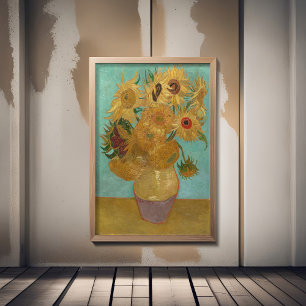 Van Gogh - Zonnebloemen, 3e versie, herhaling Poster