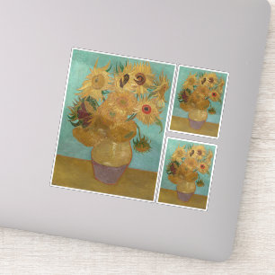 Van Gogh - Zonnebloemen, 3e versie, herhaling Sticker