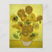 Van Gogh - Zonnebloemen, 4e versie, herhaling Briefkaart (Voorkant)