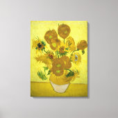 Van Gogh - Zonnebloemen, 4e versie, herhaling Canvas Afdruk (Voorkant)