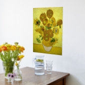 Van Gogh - Zonnebloemen, 4e versie, herhaling Folie Afdrukken (Laag (Keuken))