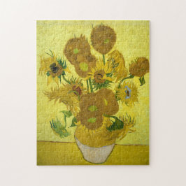 Van Gogh - Zonnebloemen, 4e versie, herhaling Legpuzzel