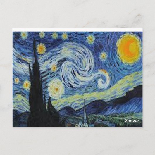 Van Gogh - Zonnebloemen - Art Post Card Briefkaart (Achterkant)